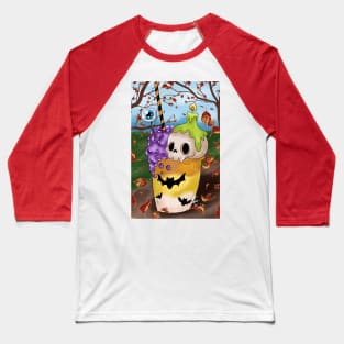 Spooky Witchy Halloween Baseball T-Shirt